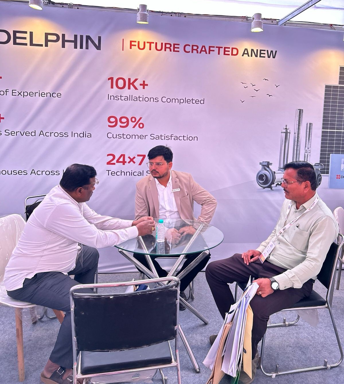 Delphin Energy team at a community solar workshop